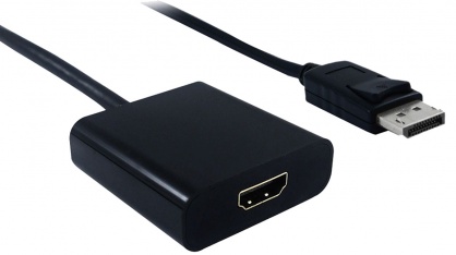 Adaptor MYCON Displayport la HDMI T-M Negru, CON3203